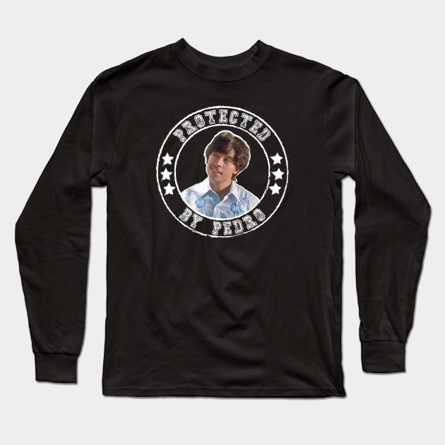 Napoleon Dynamite - Protected by Pedro - Solid Stars Long Sleeve T-Shirt by Barn Shirt USA